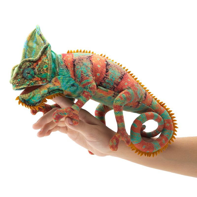 Small Chameleon Hand Puppet - Folkmanis