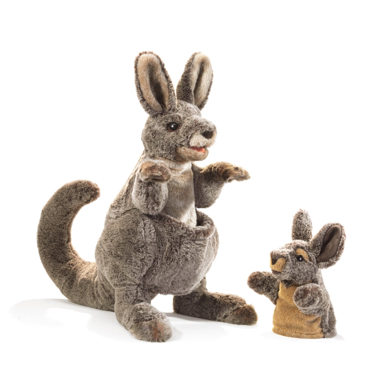 Kangaroo with Joey Hand Puppet - Folkmanis