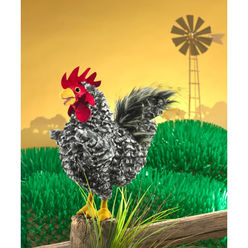 Barred Rock Rooster Hand Puppet - Folkmanis