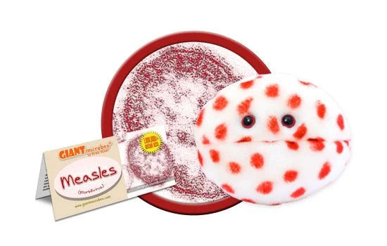 Measles Plush Giant Microbe