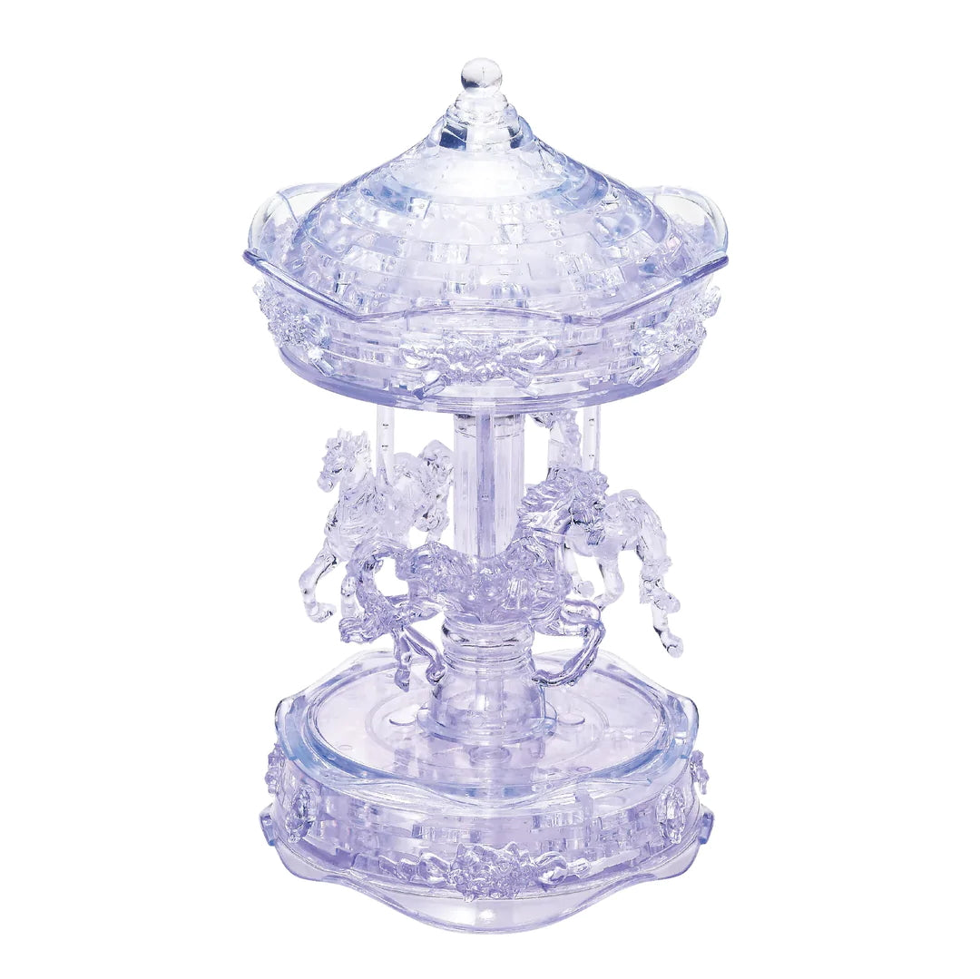 3D Clear Carousel - Crystal Puzzle