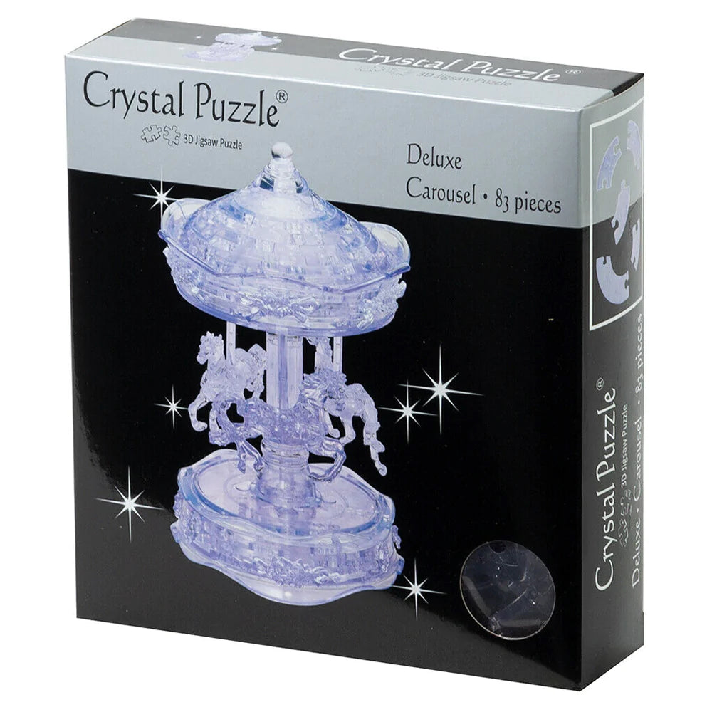 3D Clear Carousel - Crystal Puzzle