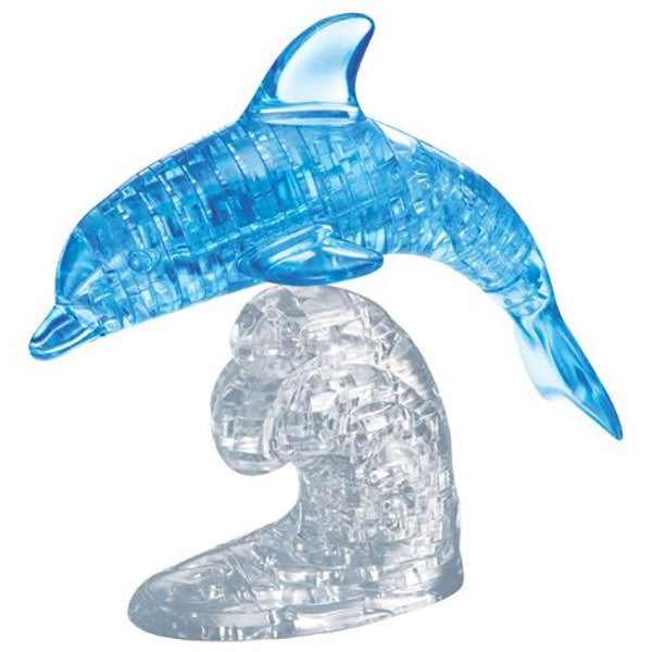 3D Blue Dolphin - Crystal Puzzle