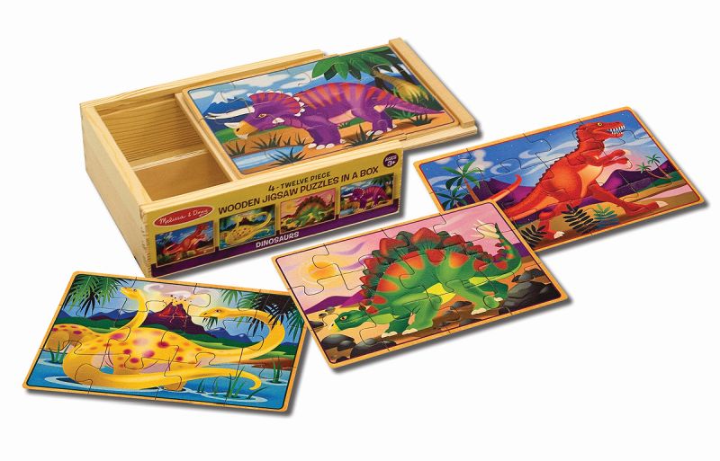 Dinosaurs Jigsaw Puzzles in a Box - Melissa and Doug