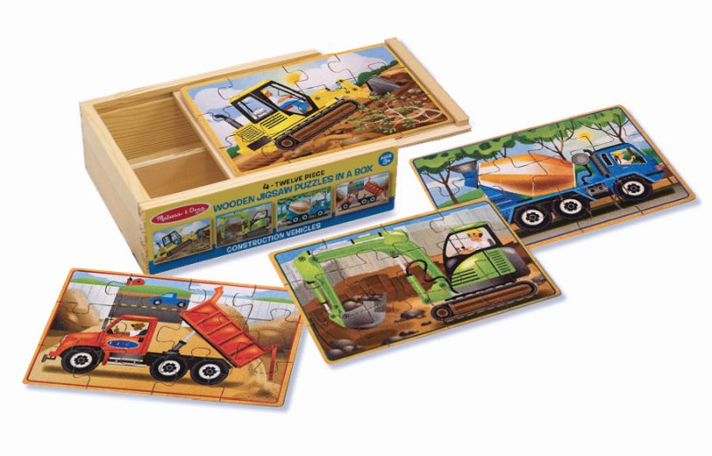 Construction Jigsaw Puzzles in a Box - Melissa and Doug