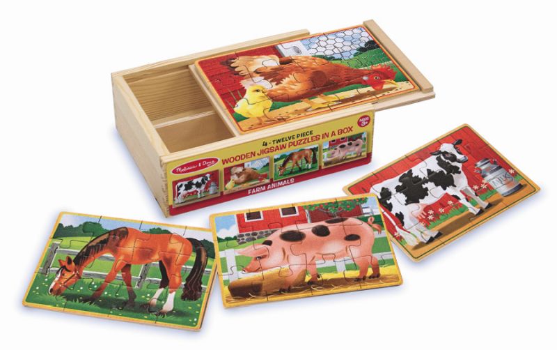 Farm Jigsaw Puzzles in a Box - Melissa and Doug