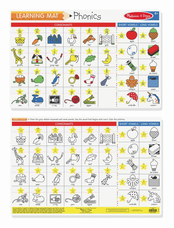 Phonics Learning Mat Melissa and Doug