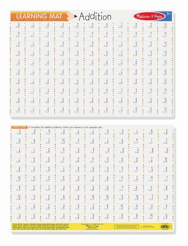 Addition Learning Mat - Melissa and Doug