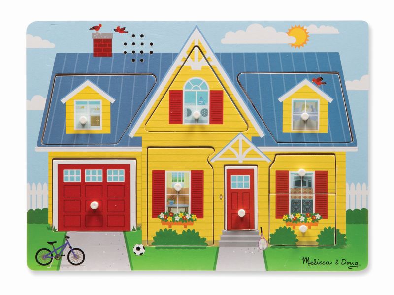 Around the House Sound Puzzle 8pc - Melissa and Doug