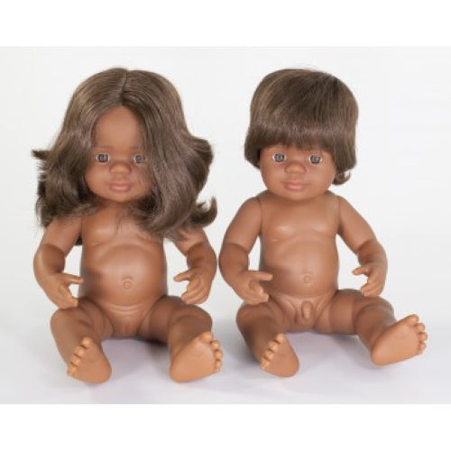 Aboriginal Girl 38cm Baby Doll (undressed) - Miniland