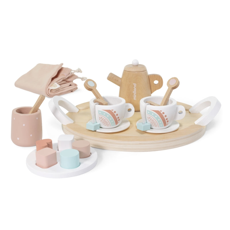 Wooden Doll Tea Set - Miniland