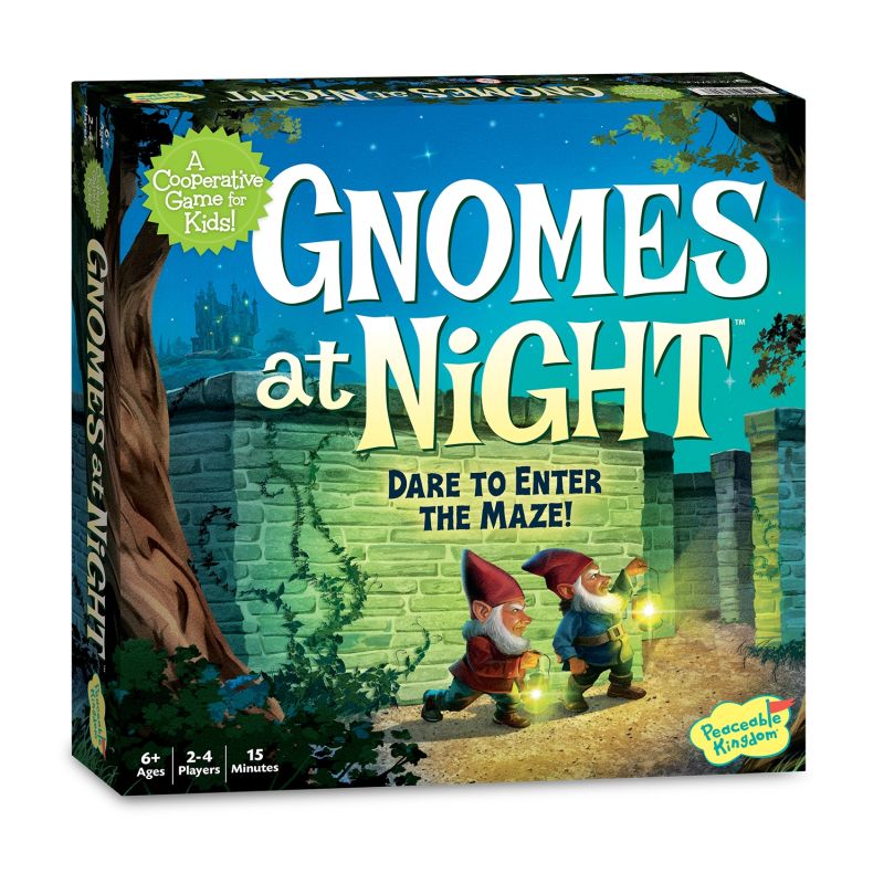 Gnomes At Night Co-Op Board Game - Peaceable Kingdom