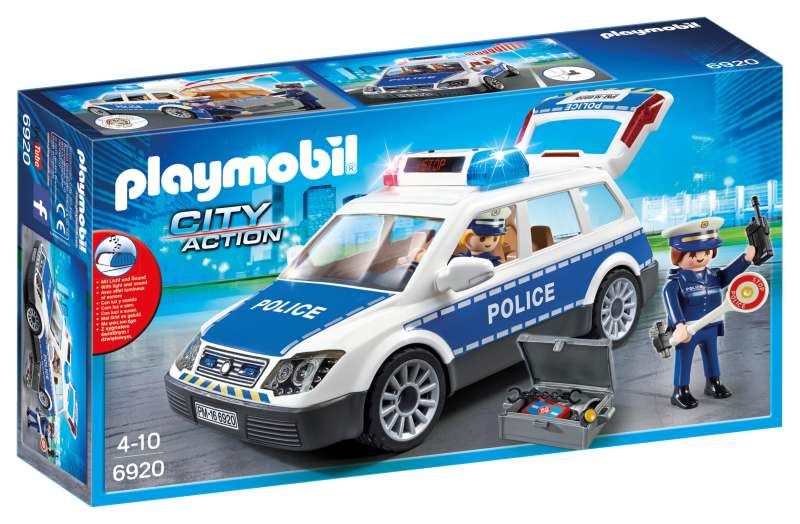 Police Squad Car with Lights and Sound - Playmobil box