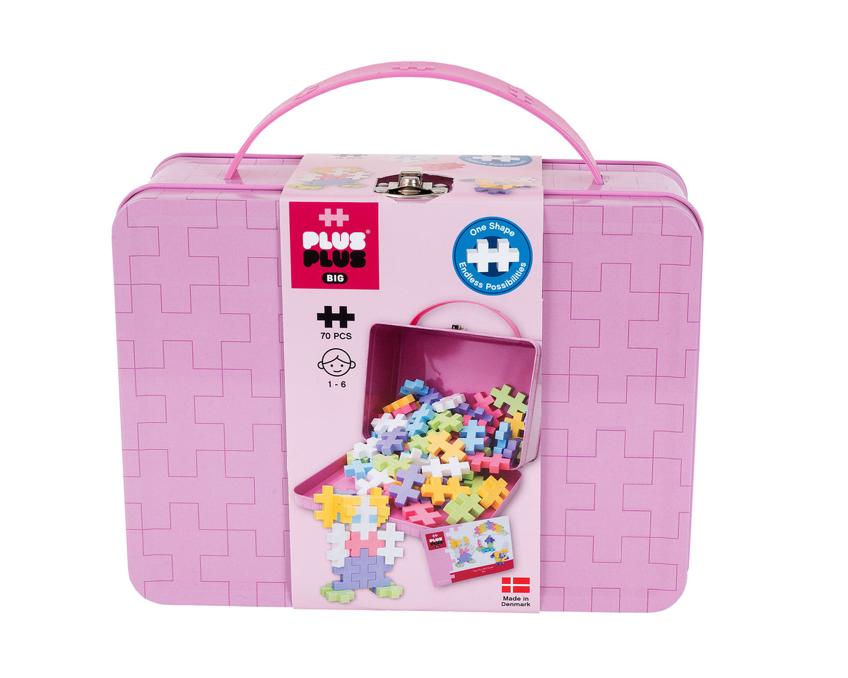 Metal Suitcase BIG Pastel 70 pcs - Plus Plus