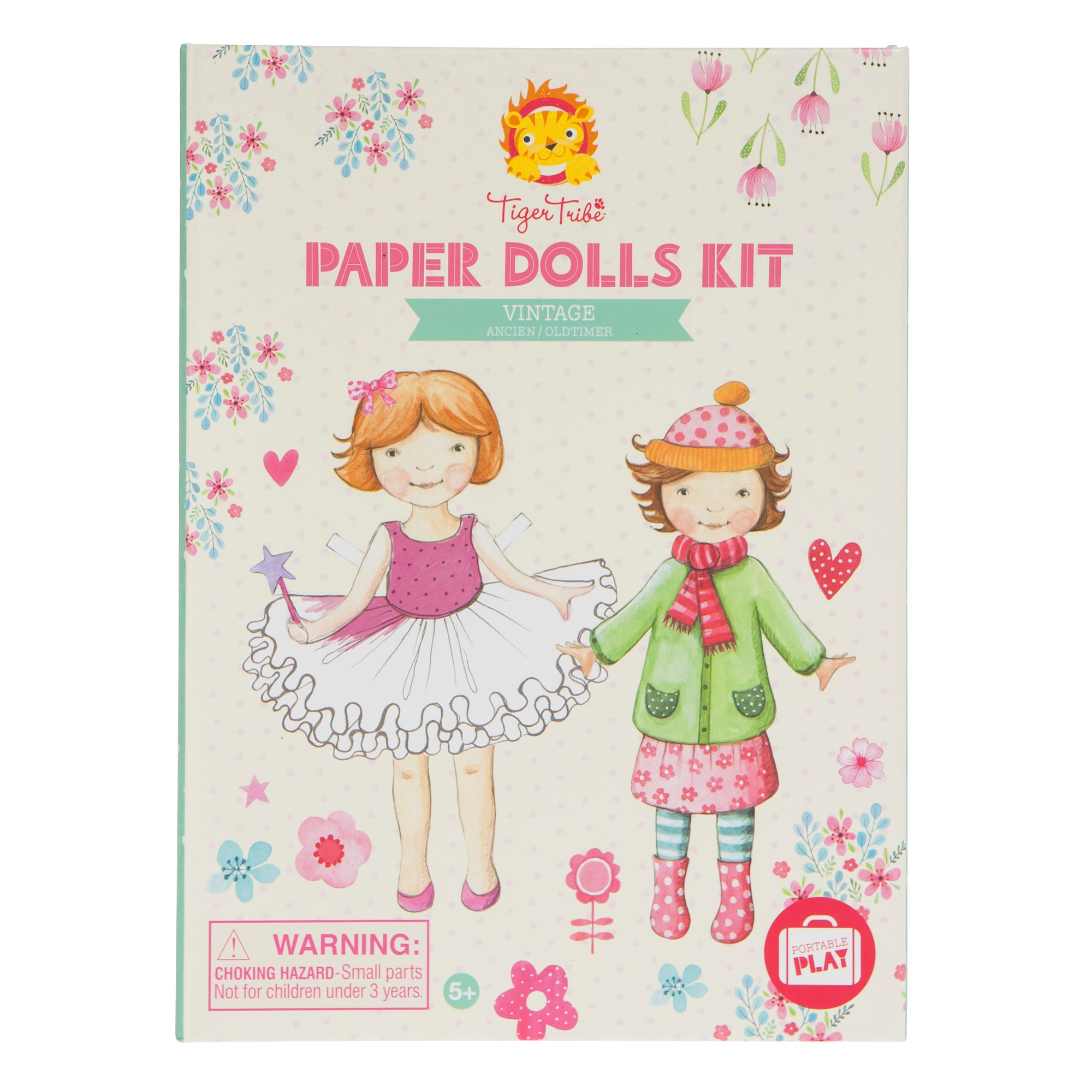Vintage Paper Dolls Kit - Tiger Tribe