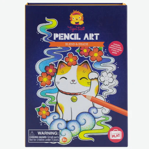 Pencil Art Blend and Shade - Tiger Tribe