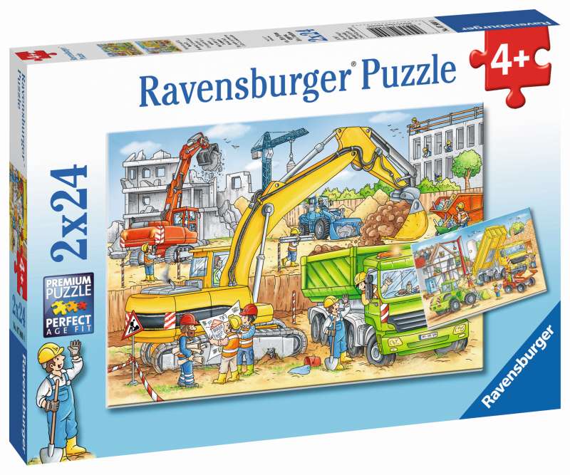 Hard at Work Puzzle 2x24pc - Ravensburger