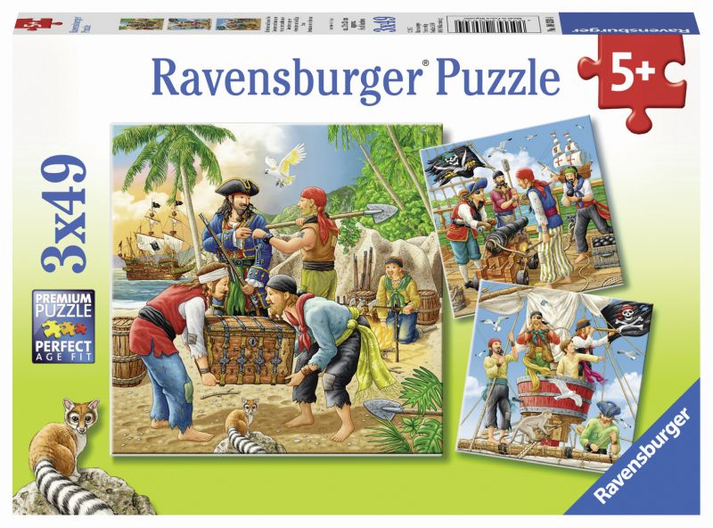 Adventure on the High Seas 3x49pc Puzzles - Ravensburger