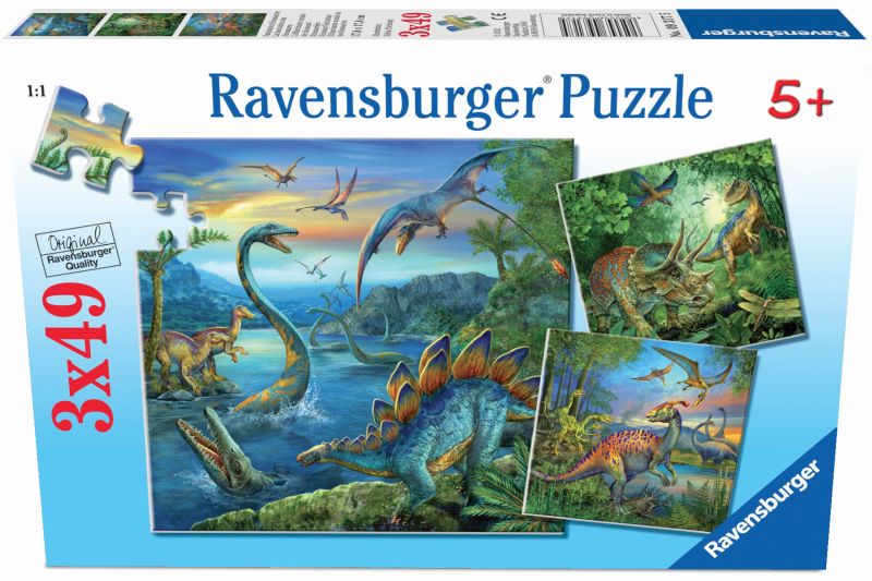 Dinosaur Fascination Puzzle 3x49pc - Ravensburger