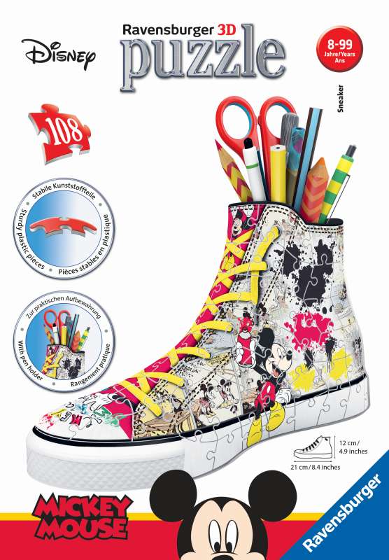 Disney Mickey Sneaker 108pc 3D Puzzle - Ravensburger