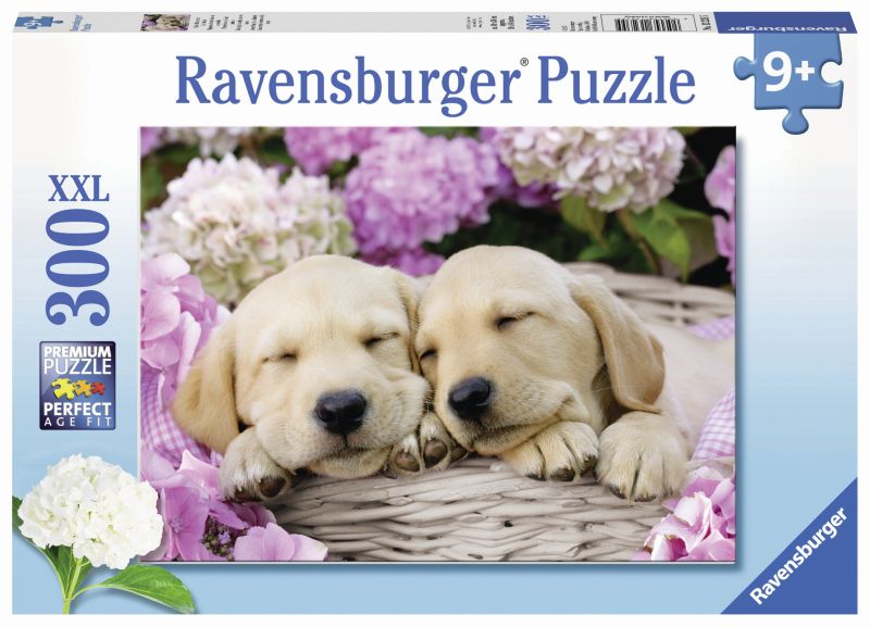 Sweet Dogs in Basket 300pc Puzzle - Ravensburger
