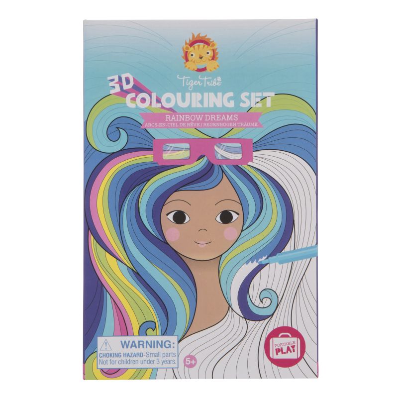 3D Colouring Set Rainbow Dreams - Tiger Tribe