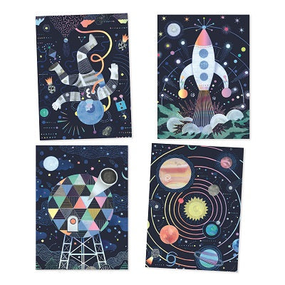 Cosmic Mission Scratch Cards - Djeco