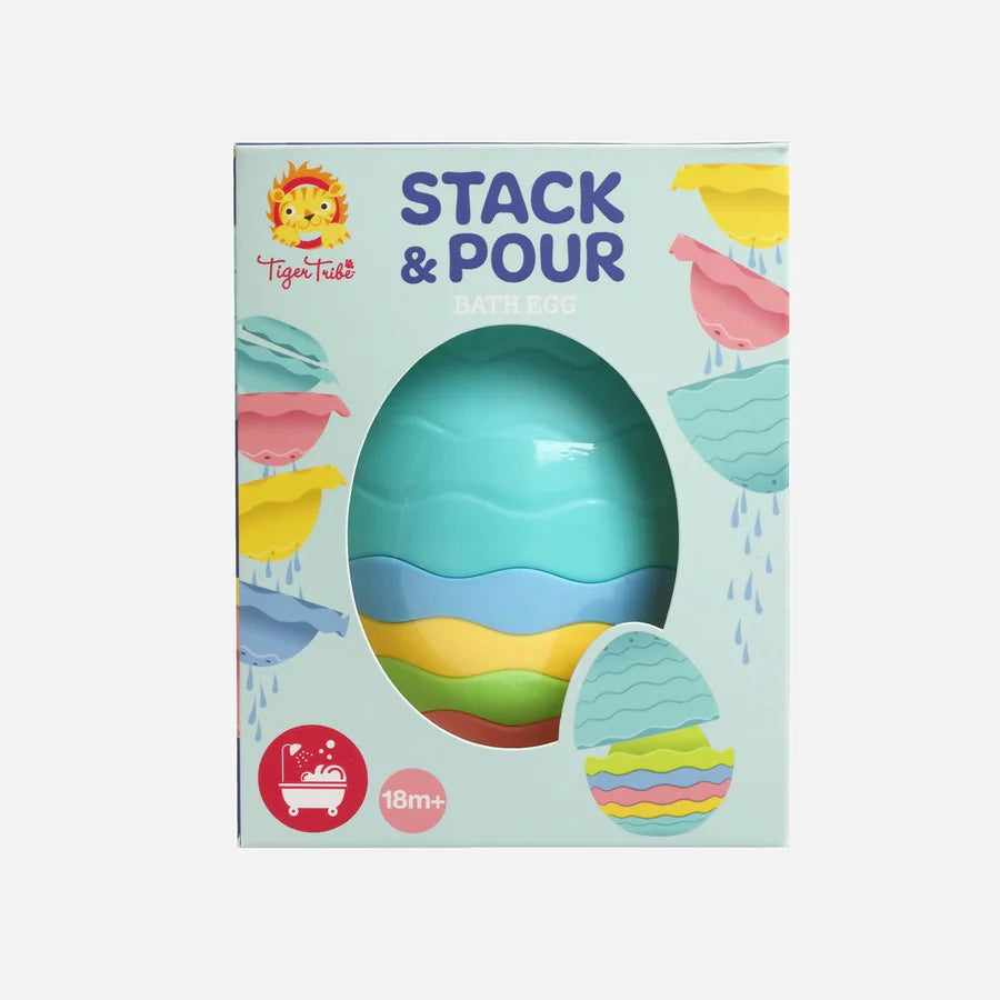 Bath Egg Stack and Pour - Tiger Tribe