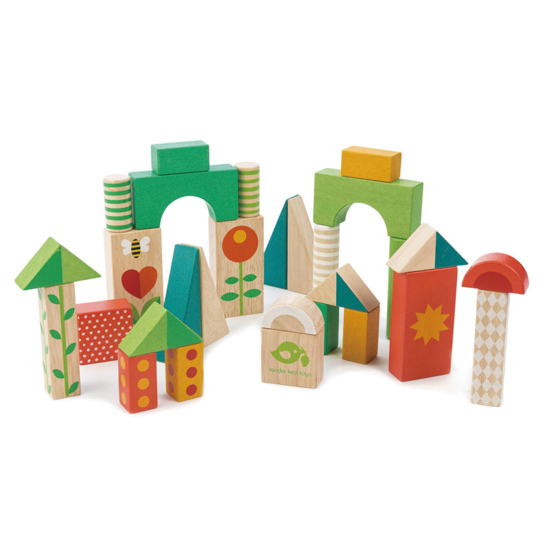 Wagon With Blocks - Tender Leaf Toys
