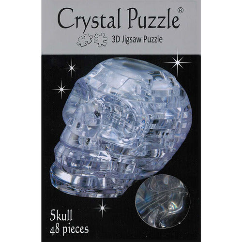 3D Clear Skull - Crystal Puzzle