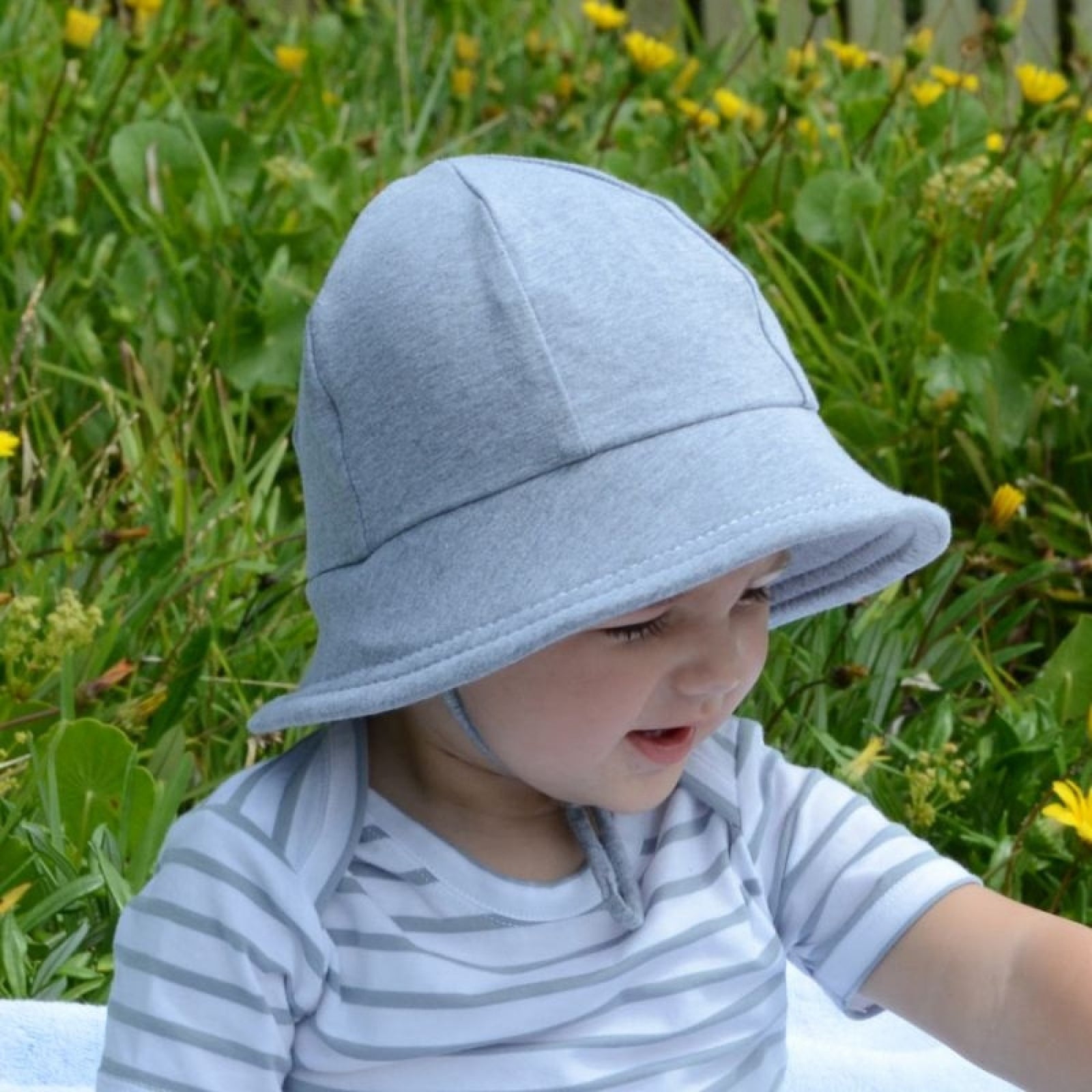 Grey Marle Baby Bucket Hat - Bedhead Hats