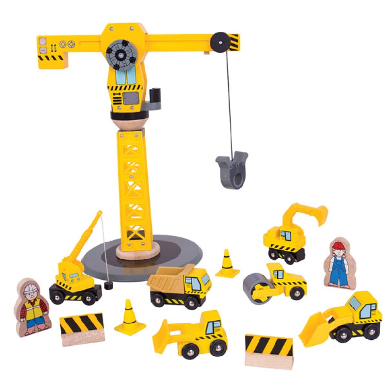 Big Crane Construction Set - Bigjigs