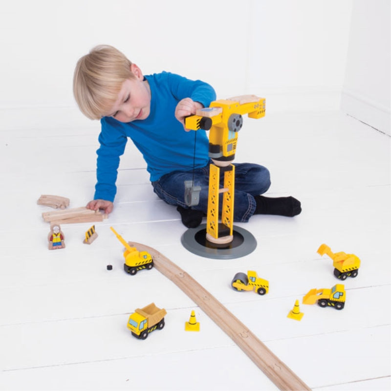Big Crane Construction Set - Bigjigs
