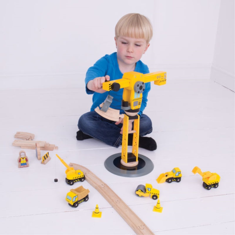 Big Crane Construction Set - Bigjigs