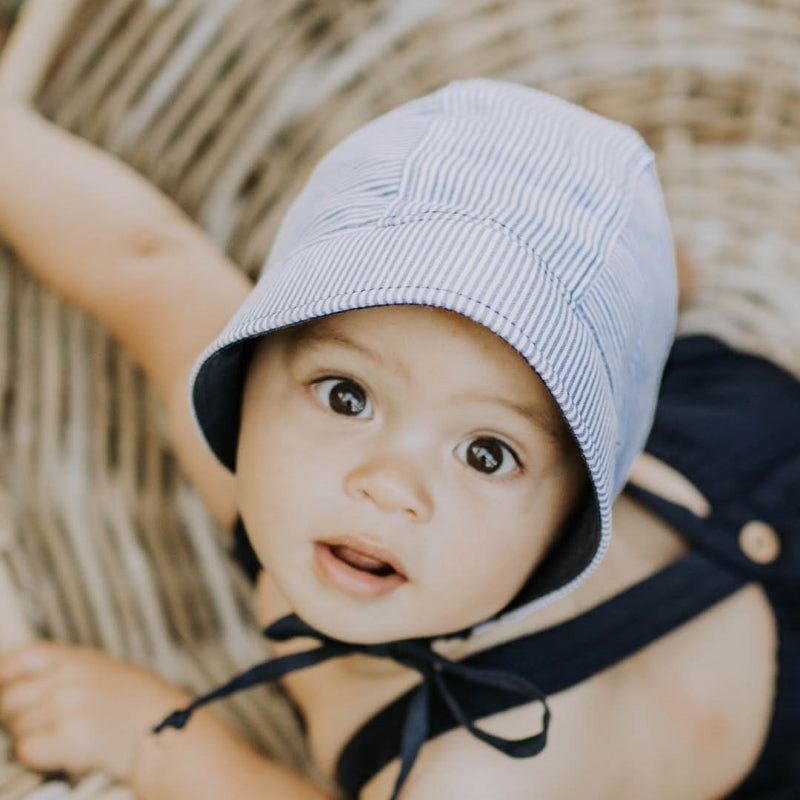 Charlie Indigo Reversible Bonnet - Bedhead Hats