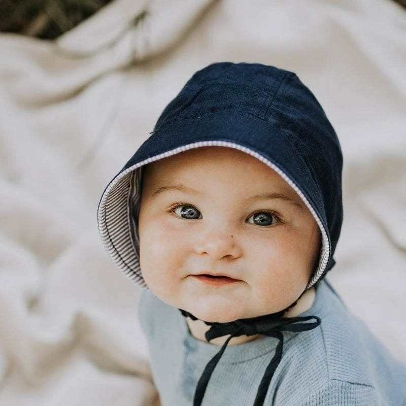 Charlie Indigo Reversible Bonnet - Bedhead Hats