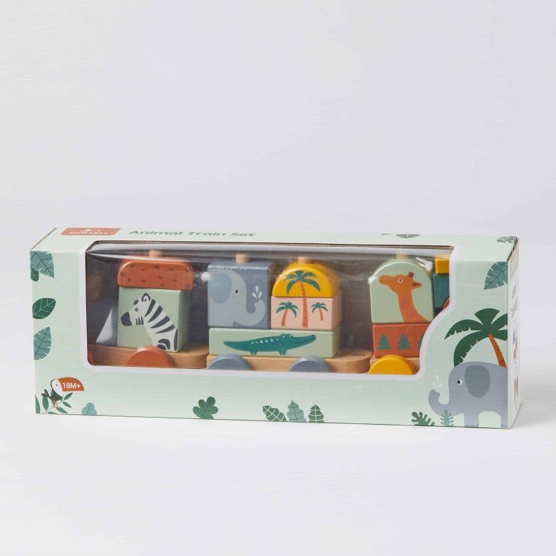 Animal Train Wooden - Zookabee