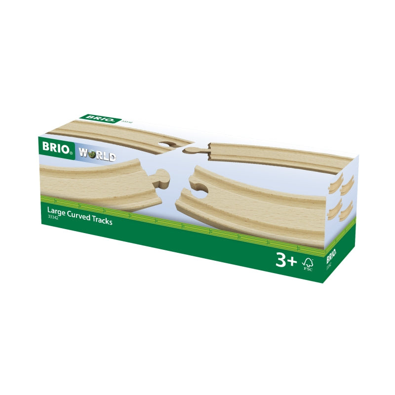 Large Curved Tracks 4 pces - BRIO