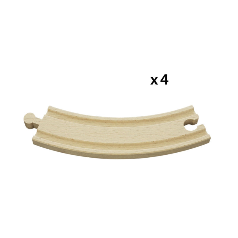 Large Curved Tracks 4 pces - BRIO