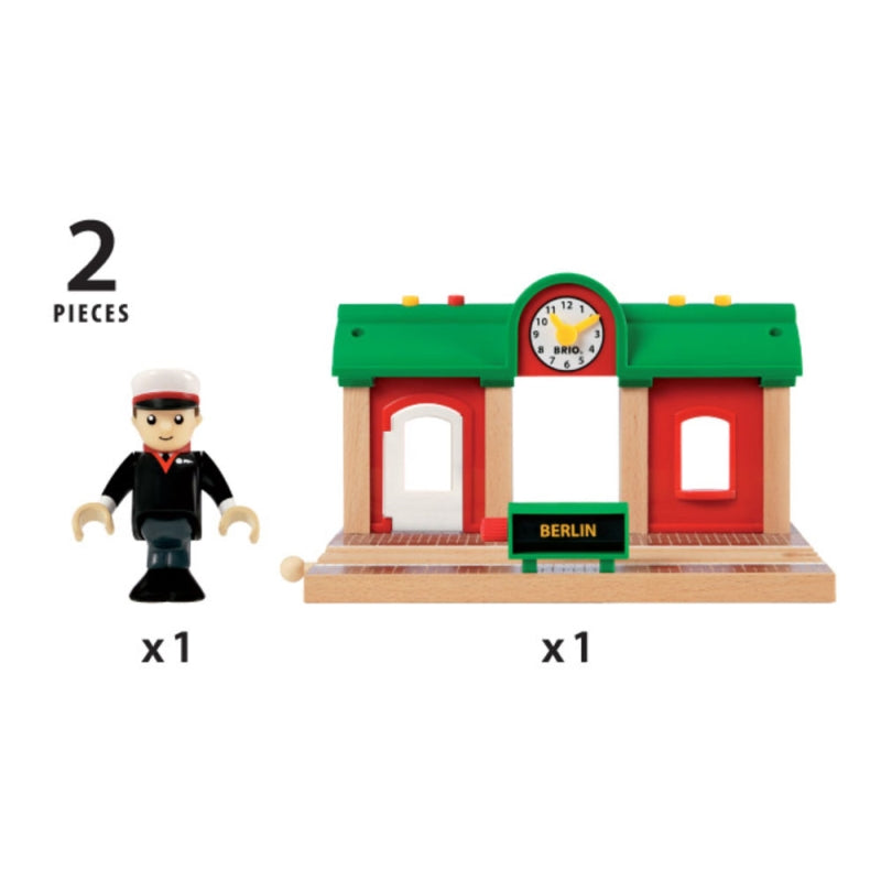 Brio record and play train hot sale station
