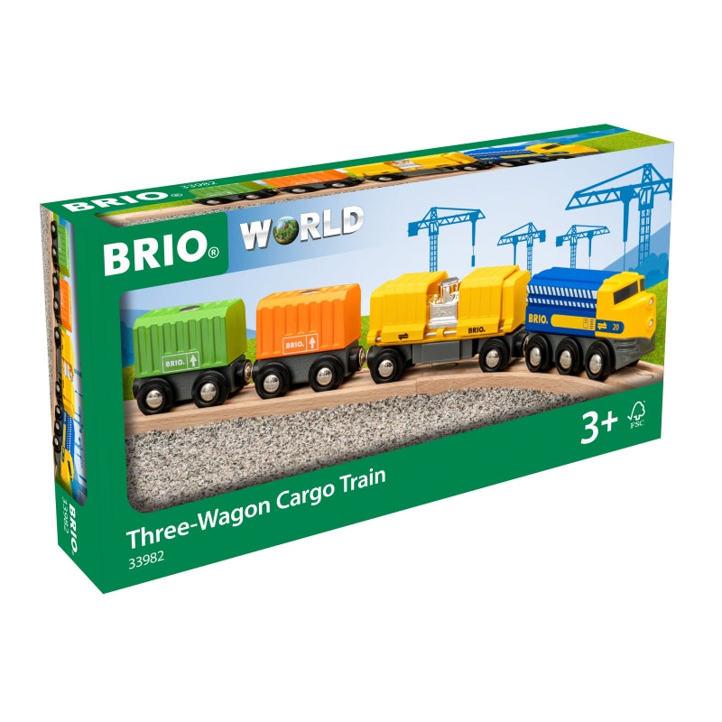 Three Wagon Cargo Train - Brio