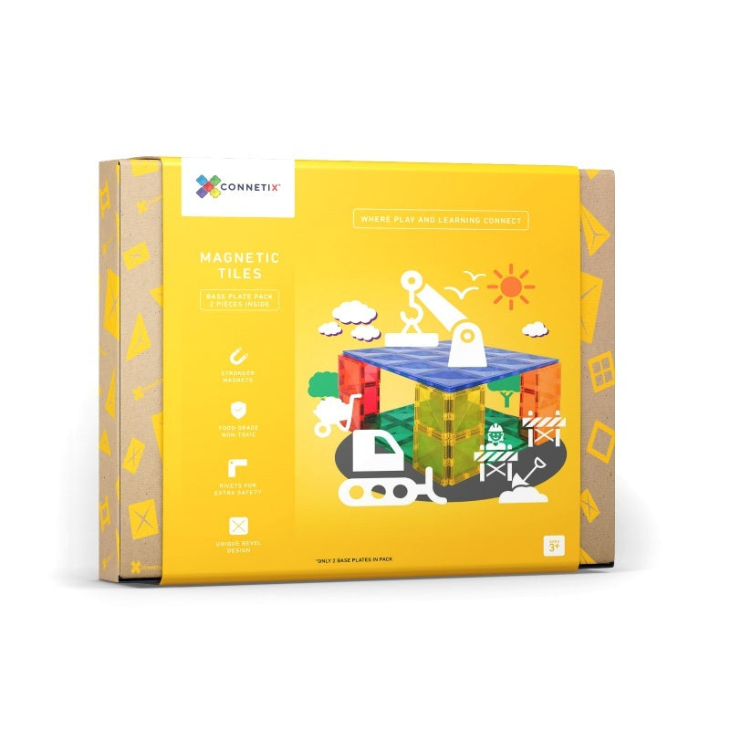 Base Plate Pack 2pc Magnetic Tiles - Connetix