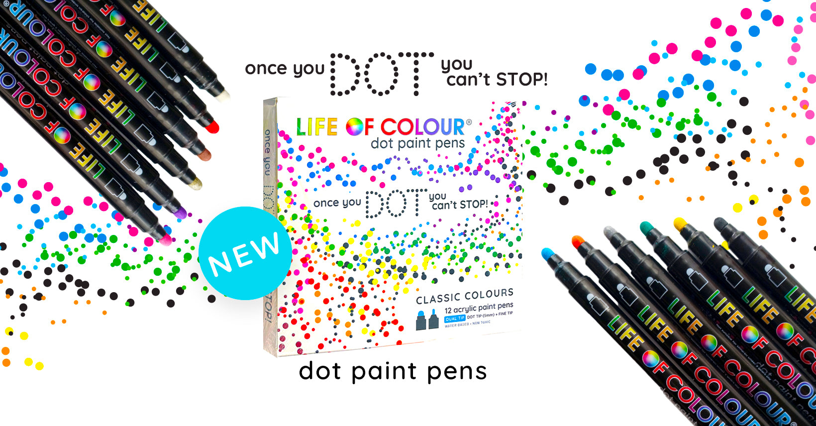 Dot Markers Acrylic Paint Pens - Life of Colour