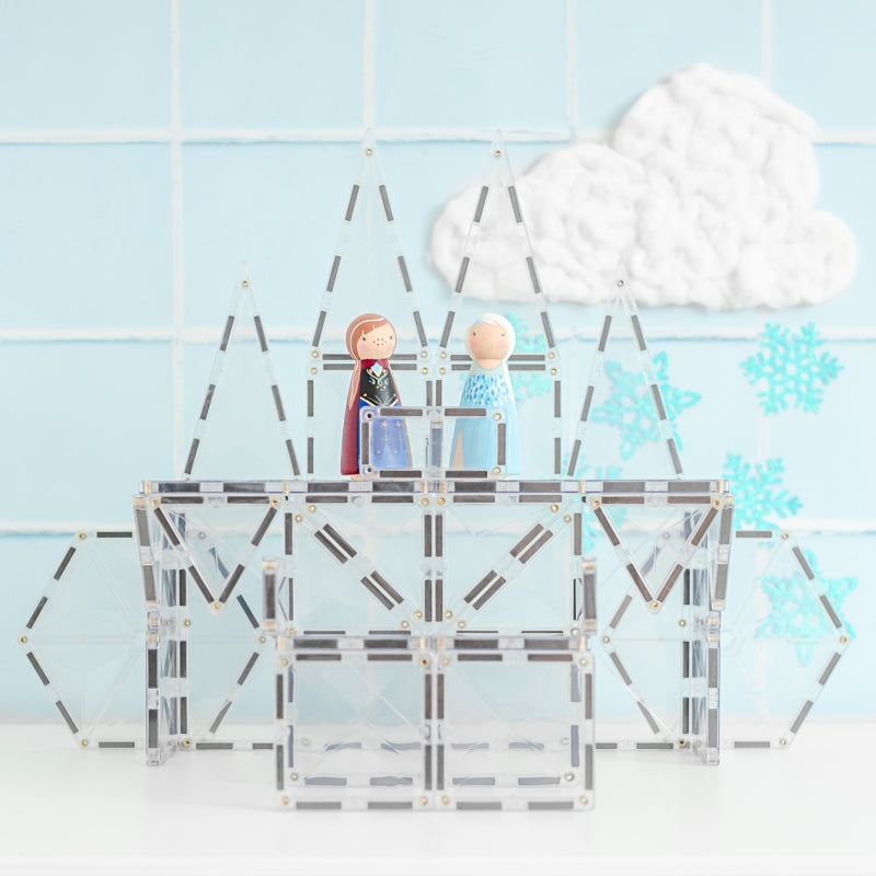 Clear Starter Pack 34pc Magnetic Tiles- Connetix