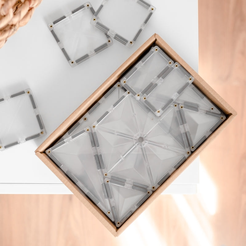Clear Starter Pack 34pc Magnetic Tiles- Connetix