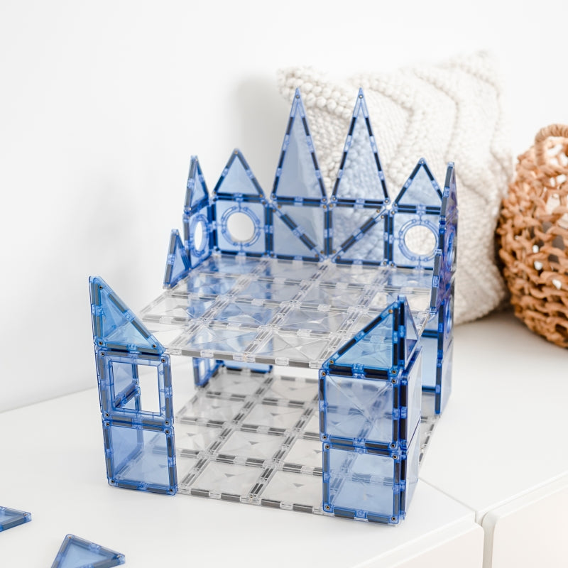 Base Plate Pack 2pc Clear Magnetic Tiles - Connetix