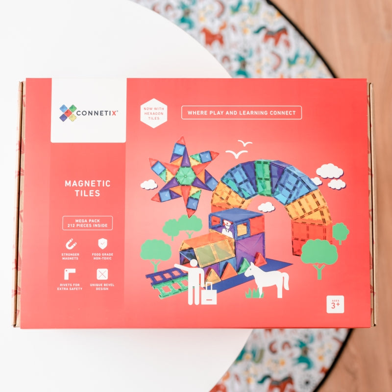 Mega Pack 212pcs Magnetic Tiles - Connetix