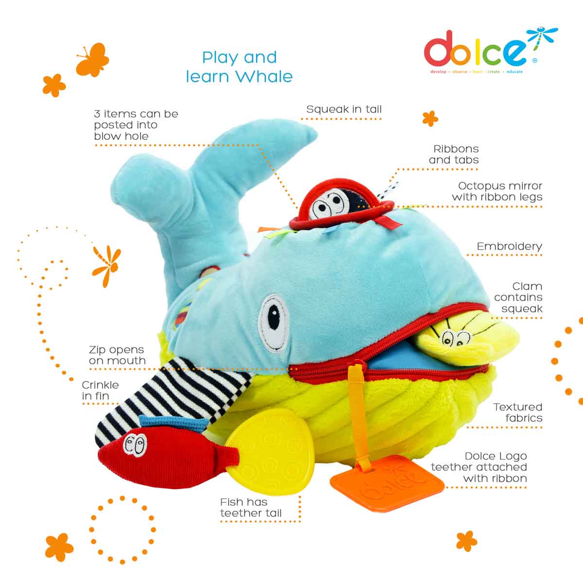 Wallie Whale - Dolce Toys