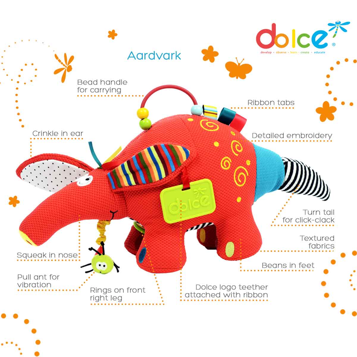 Antione Aardvark - Dolce Toys