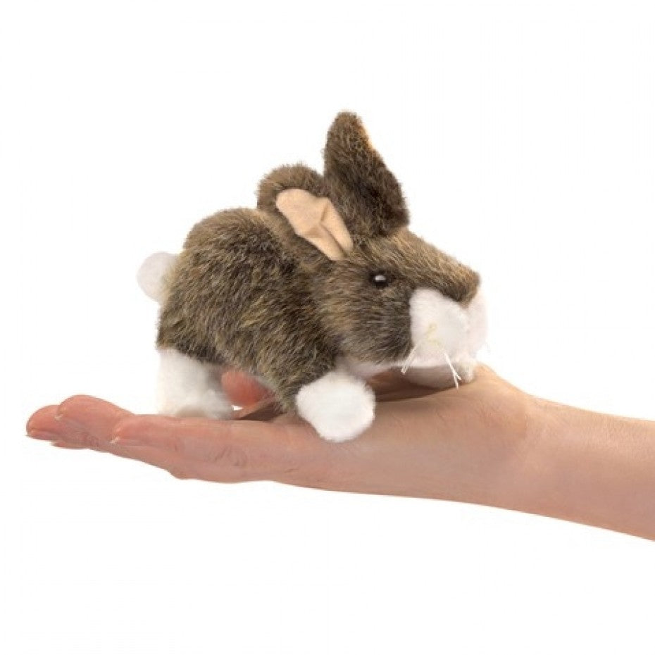 Mini Cottontail Rabbit Finger Puppet - Folkmanis